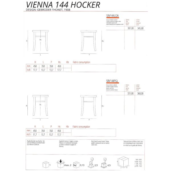 Thonet Hocker