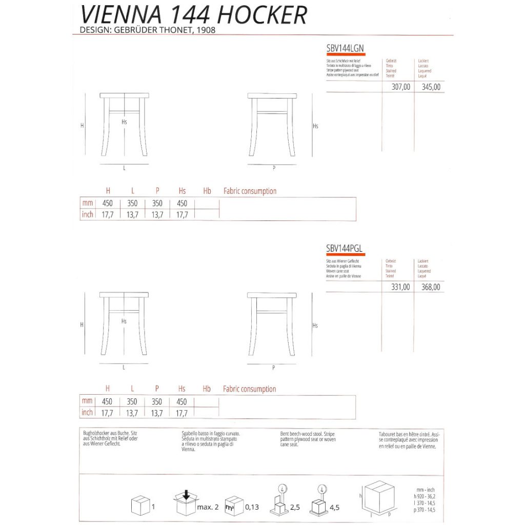 Thonet Hocker