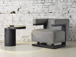 TECTA Gropius Sessel F51, schwarz/Stoffgruppe II