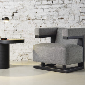 TECTA Gropius Sessel F51, schwarz/Stoffgruppe II