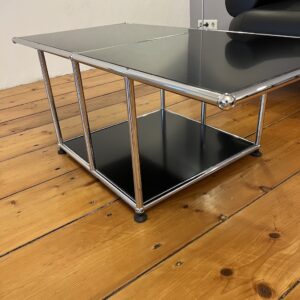 USM Haller - Beistelltisch/Couchtisch, USM graphitschwarz