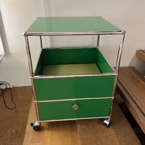USM Haller - Trolley mit Schublade, USM grün