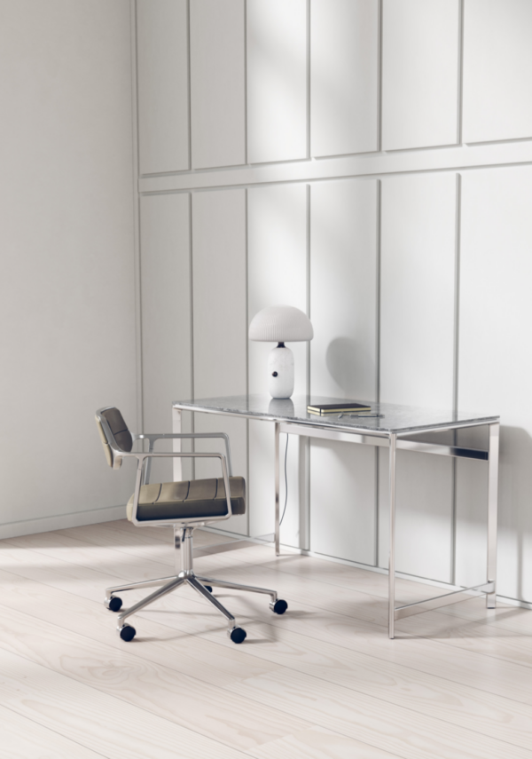 VIPP453+ Swivel Alu-Chair Castors - Aluminium-Drehstuhl mit Rollen