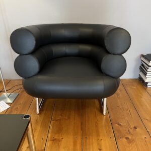 Eileen Gray Bibendum Armchair, Leder classic schwarz - ClassiCon