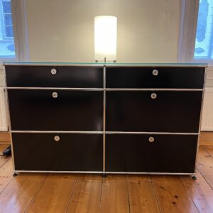 USM Haller - Sideboard, graphitschwarz