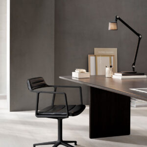 VIPP452 Swivel Alu-Chair gliders - Aluminium-Drehstuhl mit Gleitfüßen