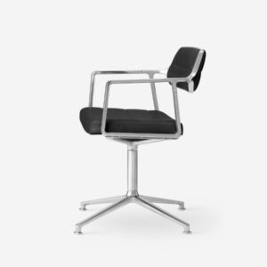 VIPP453 Swivel Alu-Chair Gliders - Aluminium-Drehstuhl mit Gleitfüßen