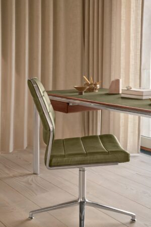 VIPP454 Swivel Alu-Chair gliders - Aluminium-Drehstuhl mit Gleitfüßen